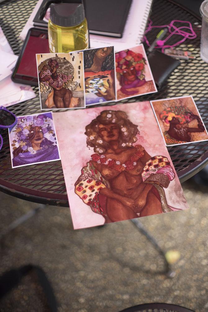 Student Artist Rio Jsanea expresses her black heritage, gender fluidity through watercolor