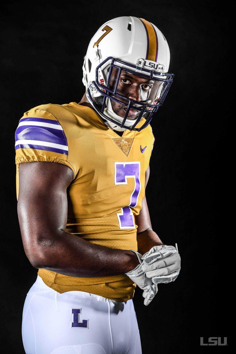 Throwback "Gridiron Gold" uniforms LSU will wear against Mississippi State on Sept. 17