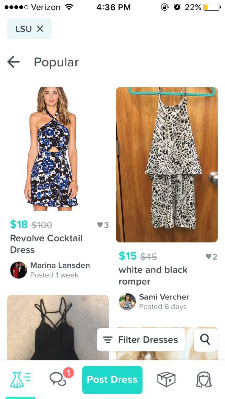 New app allows students to rent casual, formal dresses