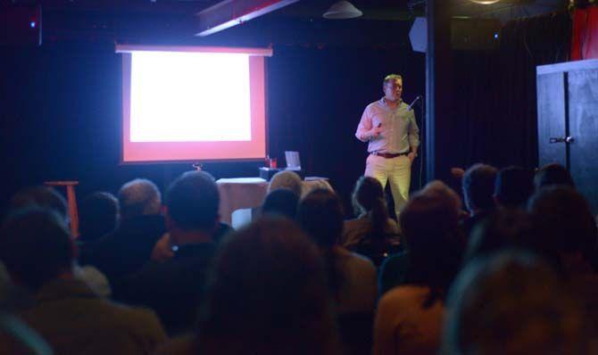 In this file photo from 2015, LSU Associate Professor of Sociology Tim Slack discusses mapping obesity in the United States of America on at Chelsea&#8217;s Cafe.&#160;