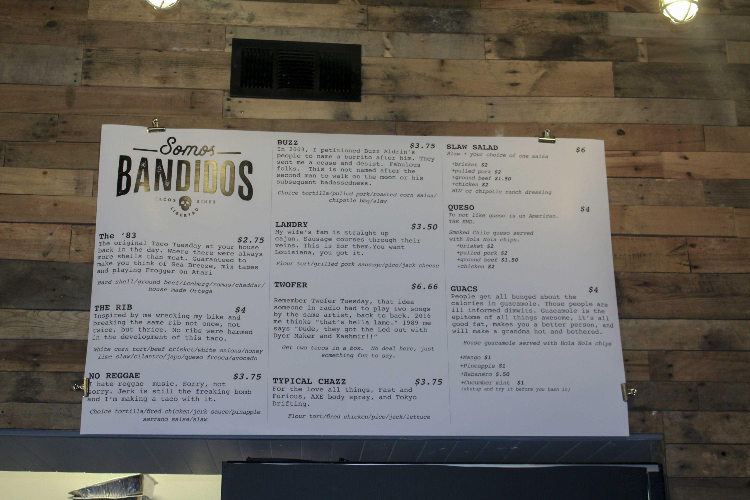 Somos Bandidos opens on North Boulevard, serves Mexican cuisine