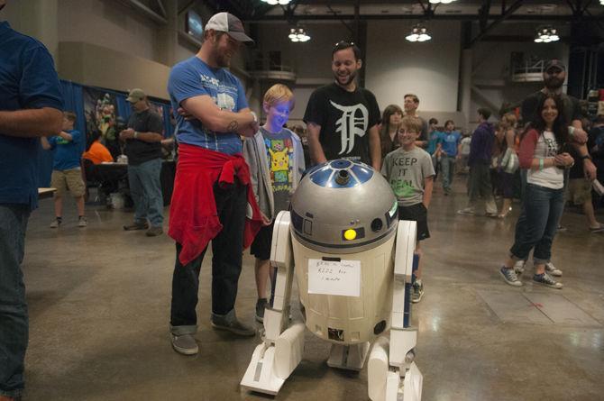 In this file photo from 2015,&#160;&#160;A remote controlled R2-D2 featured in the Star Wars franchise approaches fans in the&#160;Cajundome Convention Center.For the first year, Louisiana Comic Con hits Lafayette's Cajundome Convention Center for a two day event beginning Saturday, Oct. 17, 2015.