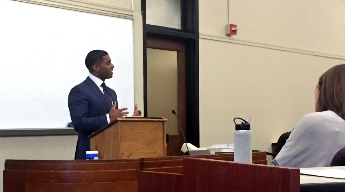 LSU Law professor Chris Tyson opens LSU&#8217;s Moment or Movement symposium, a two-day event to discuss racial issues in Louisiana.