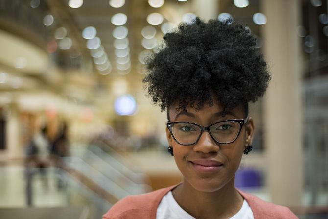 LSU Manship graduate student Stazhia Pleasant paints as a way to relieve stress and sells her work on Etsy on Monday Nov. 14, 2016, in the LSU Union.