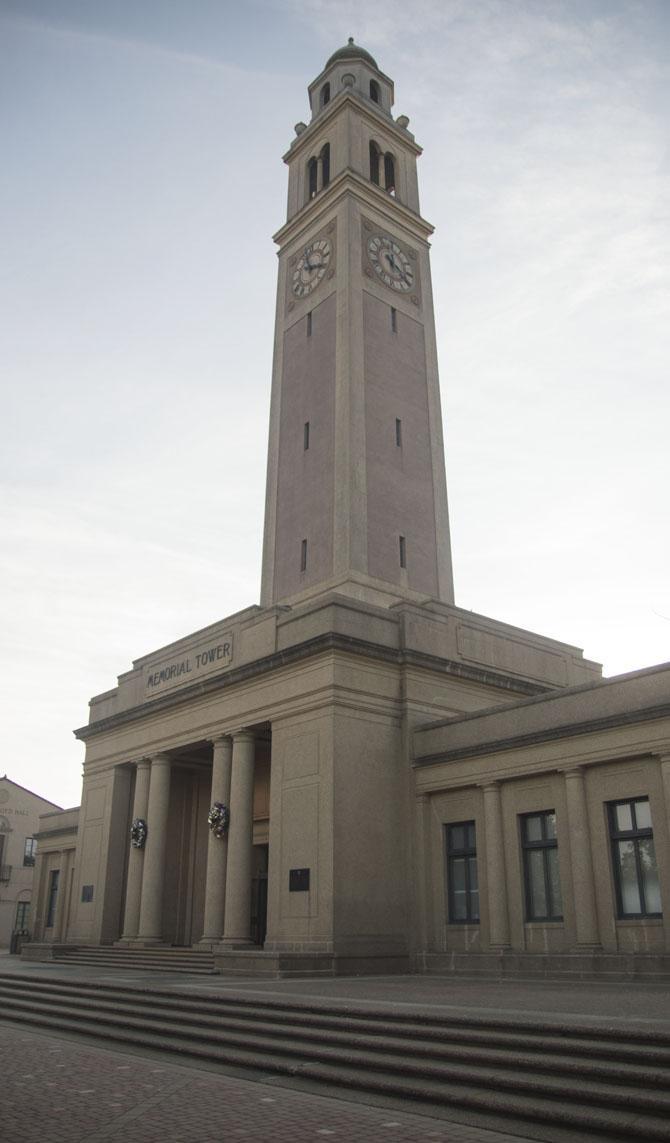 Memorial Tower offers an alternative study location during finals week.