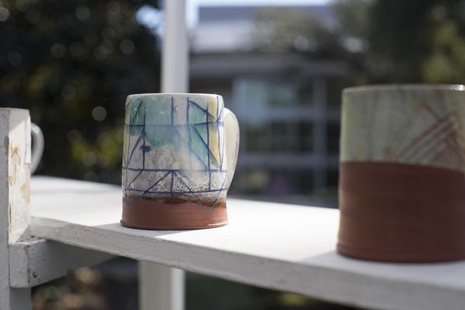 Student pottery sale takes over free speech alley