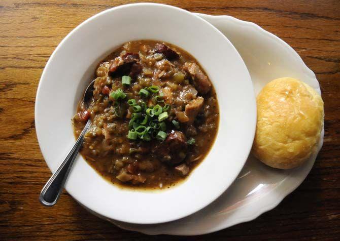 Chicken and sausage gumbo from The Chimes