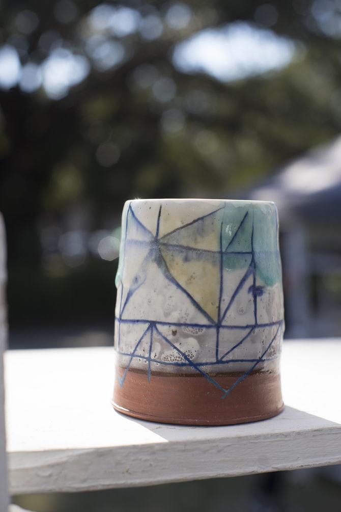 Student pottery sale takes over free speech alley