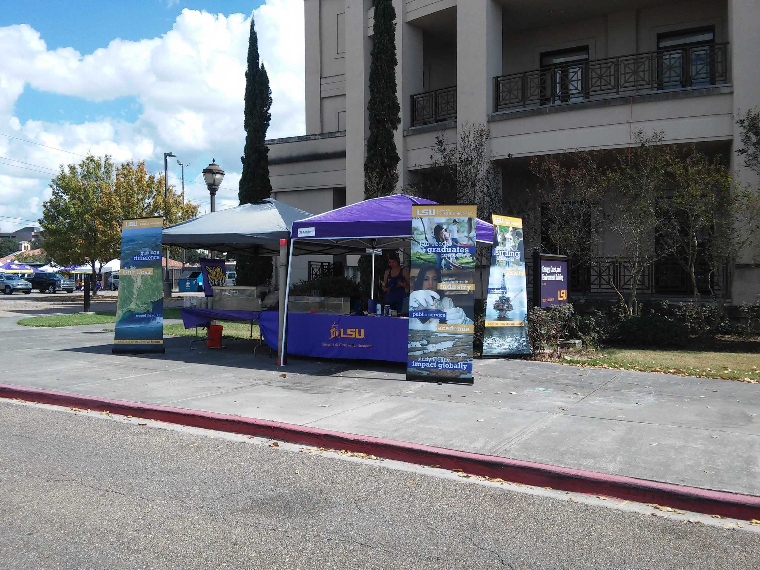 LSU tailgate educates children on coastal sciences