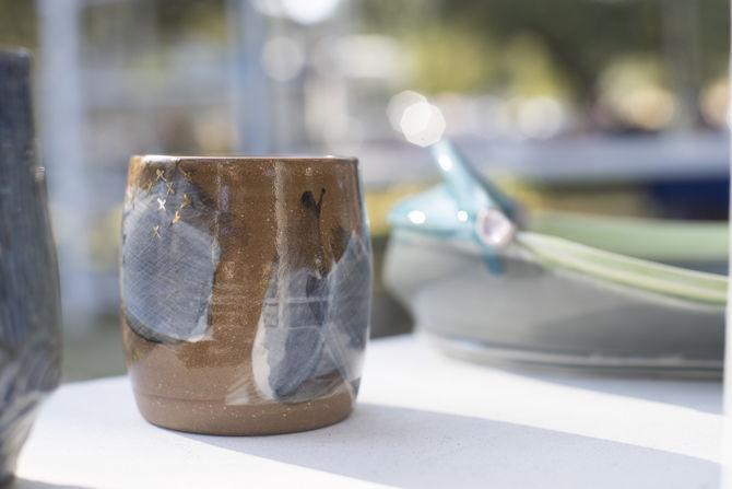 Student pottery sale takes over free speech alley