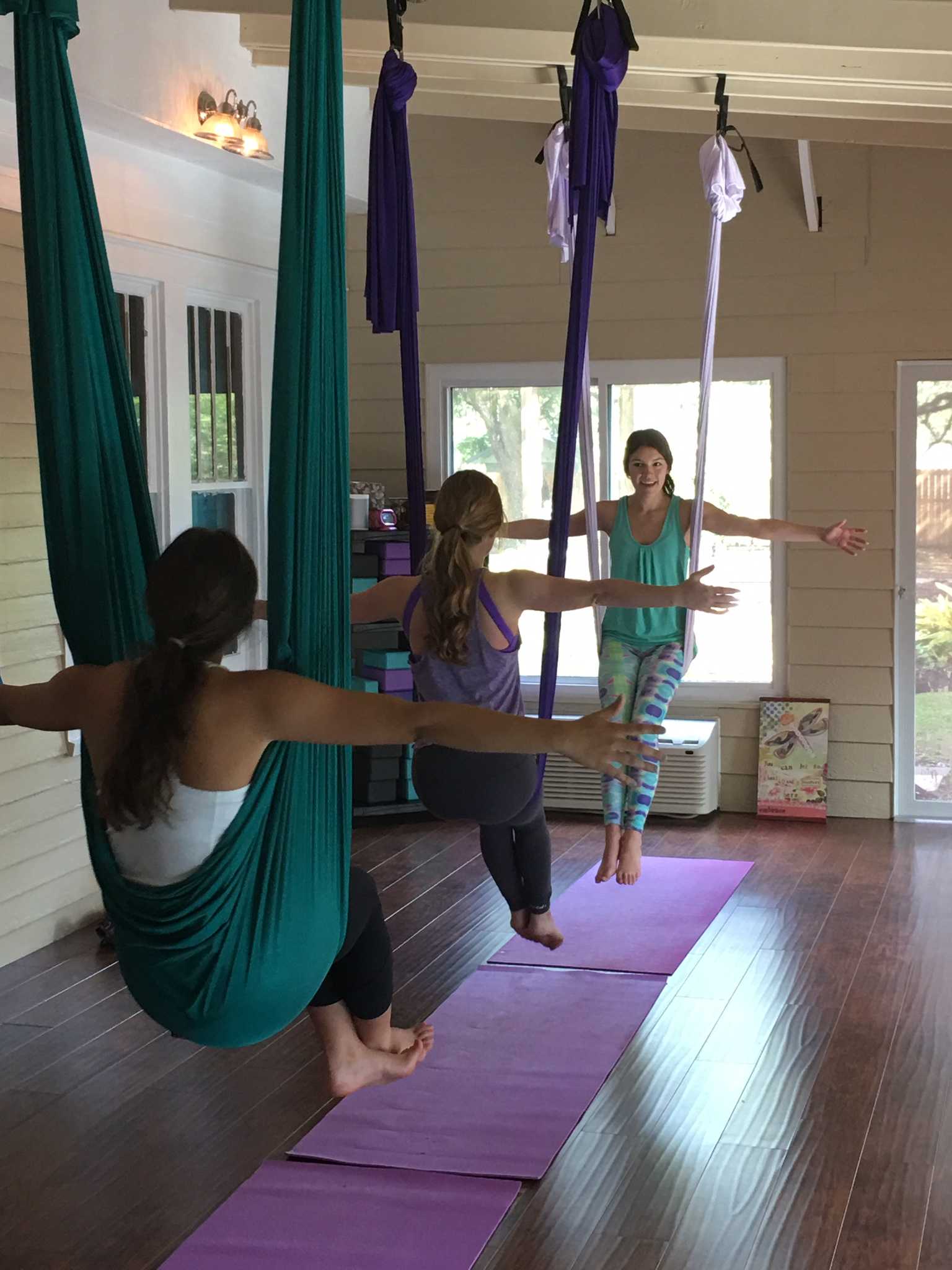 LSU student finds passion, teaches aerial and hammock yoga