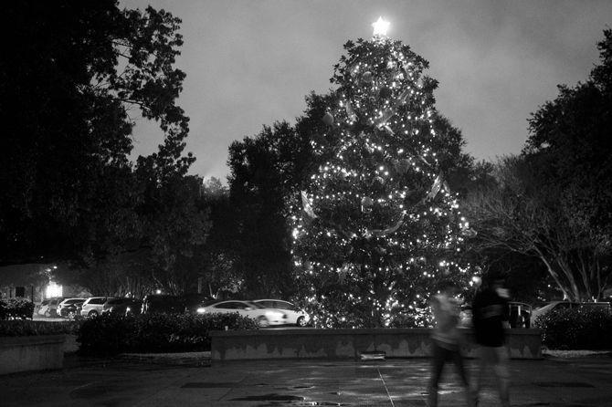 LSU's Christmas tree is decorated as part of LSU's Holiday Spectacular on Dec. 1, 2015 in Union Square.