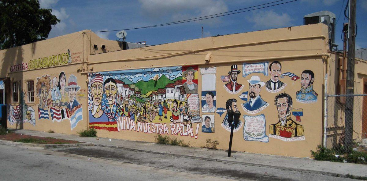 The streets of Little Havana is lined with artwork by painters of Cuban descent such as Eliott Prada.&#160;