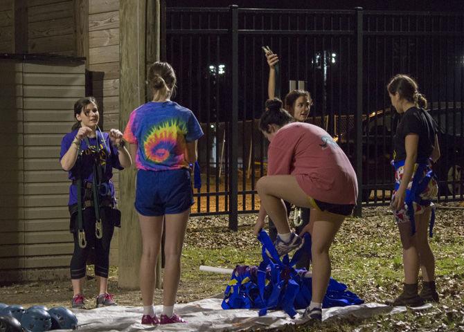 Students climb high during UREC Open Challenge Course