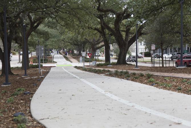 Phase one of downtown bike-friendly pathway completed