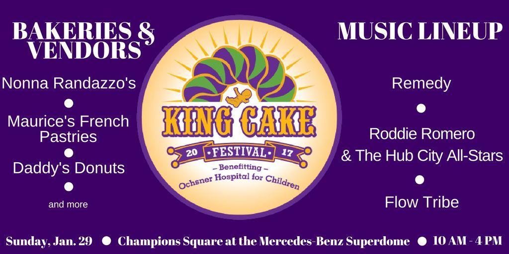 The 4th Annual King Cake Festival will be held Jan. 29 in Champions Square at the Mercedes-Benz Superdome.&#160;