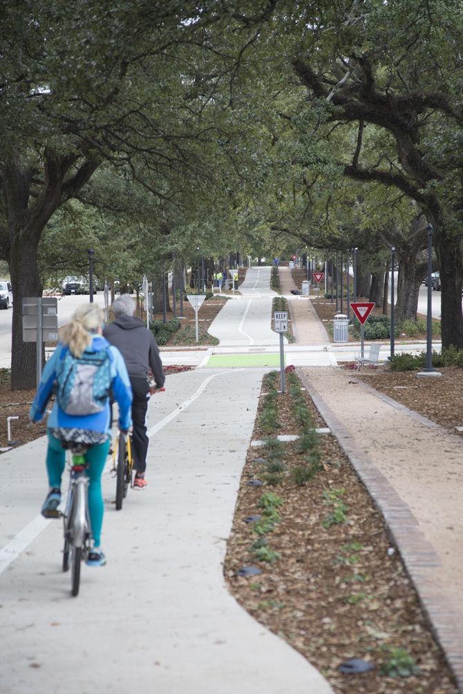 Phase one of downtown bike-friendly pathway completed