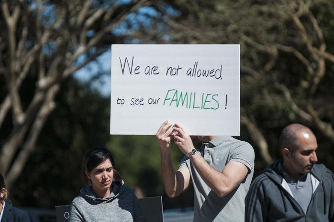 Iranian Student Association holds Free Speech Plaza protest