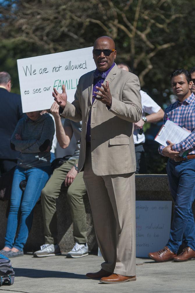 Iranian Student Association holds Free Speech Plaza protest