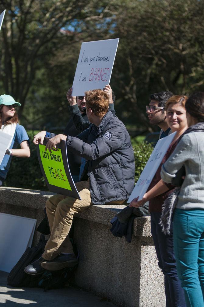 Iranian Student Association holds Free Speech Plaza protest