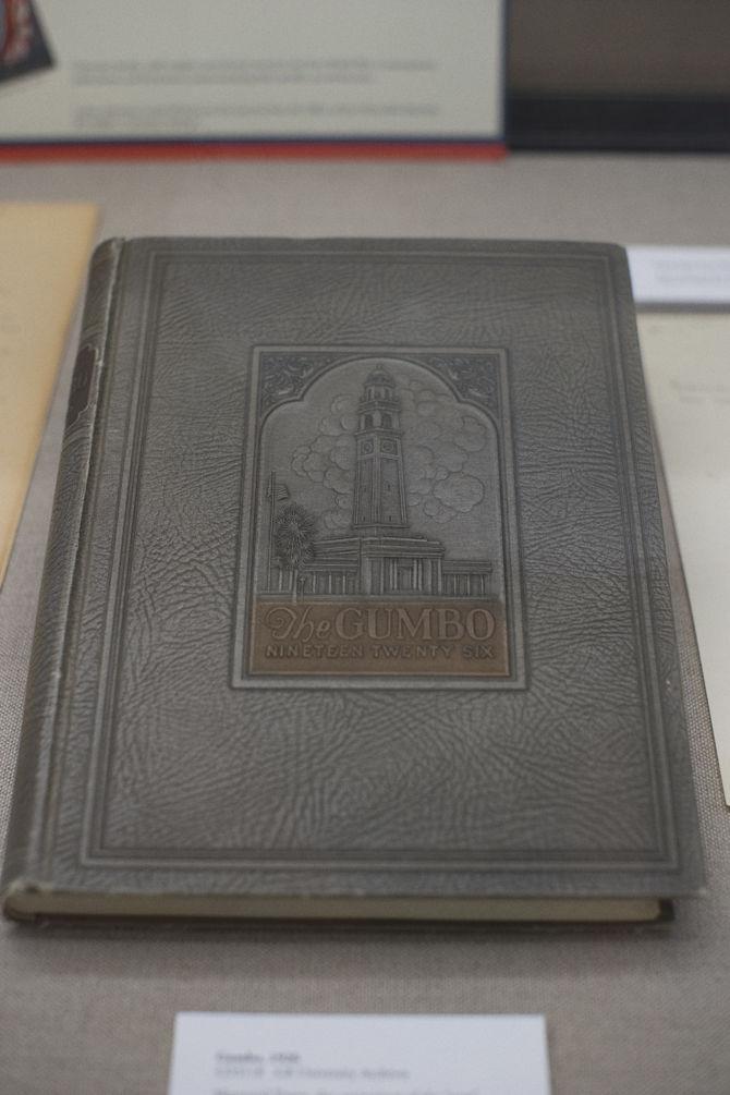 A 1926 edition of the LSU's Gumbo yearbook on show on Monday, Feb. 20, 2017 in Hill Memorial Library.