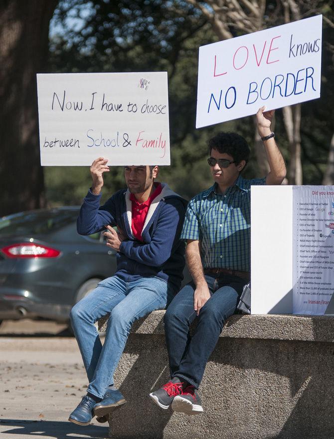 Iranian Student Association holds Free Speech Plaza protest