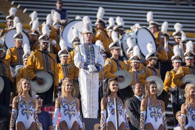 LSU's Tiger Band fills the stands before the Tigers' 42-7 victory against Missouri on Saturday, Oct. 1, 2016 in Tiger Stadium.&#160;