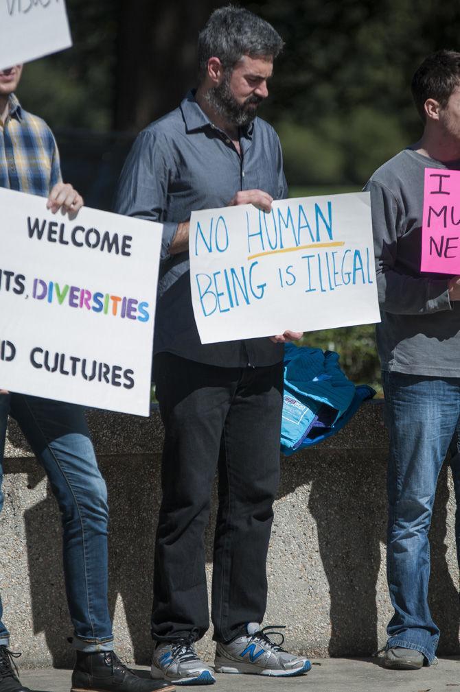 Iranian Student Association holds Free Speech Plaza protest