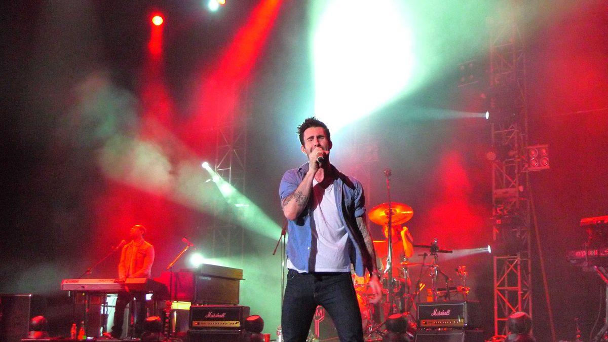 Adam Levine, lead singer of Maroon 5, is shown here at a performance in Hong Kong. The band's latest single, "Cold," was released Feb. 14.&#160;