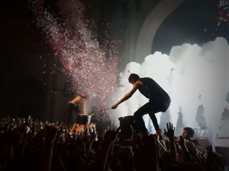 The alternative hip hop band Twenty One Pilots performed in New Orleans on March 2, their first time back in the city since their 2014 Voodoo Music + Arts Experience performance.