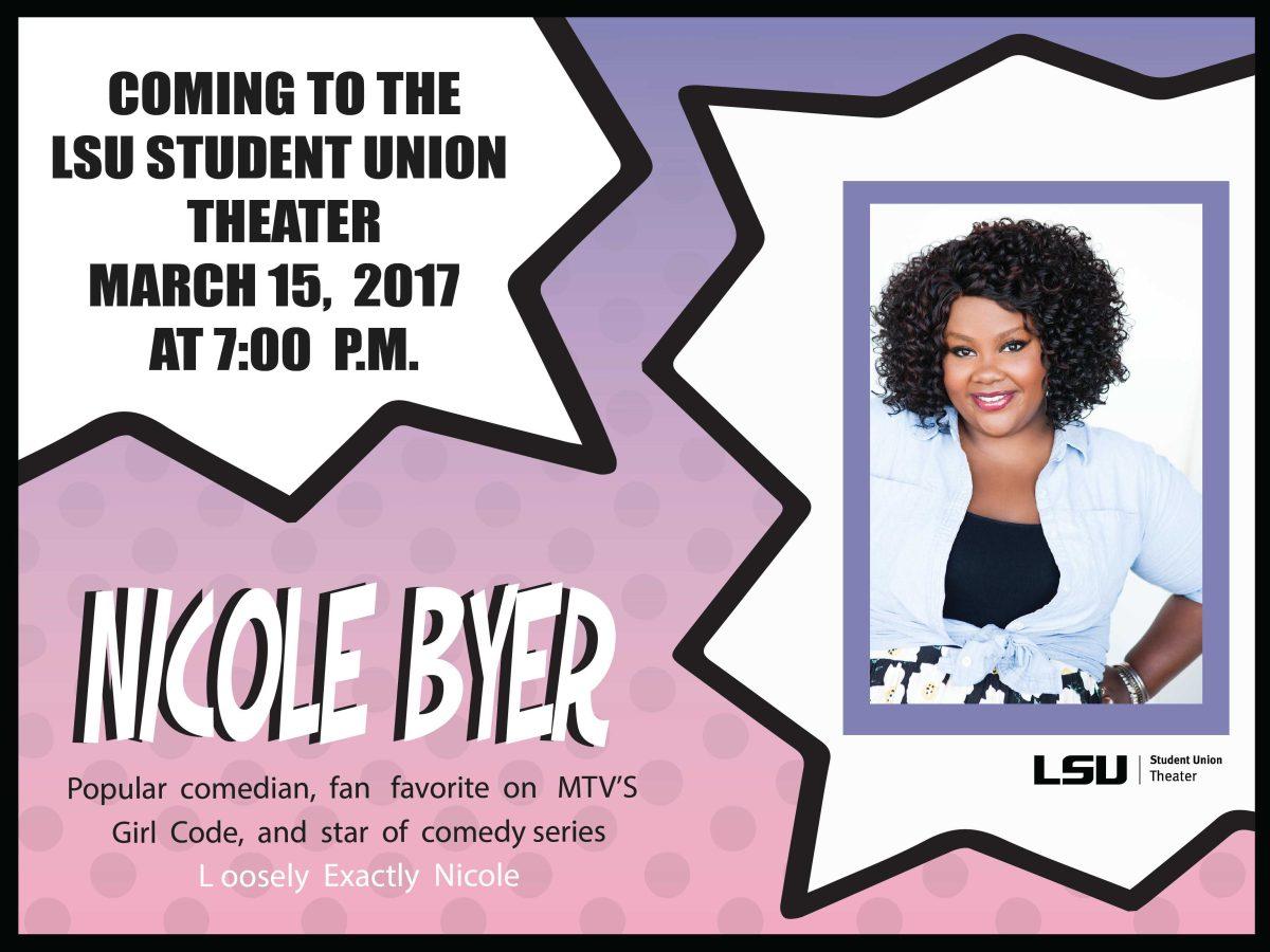 Comedian Nicole Byer of MTV's "Girl Code" will perform at the Student Union Theater on March 15 at 7 p.m.