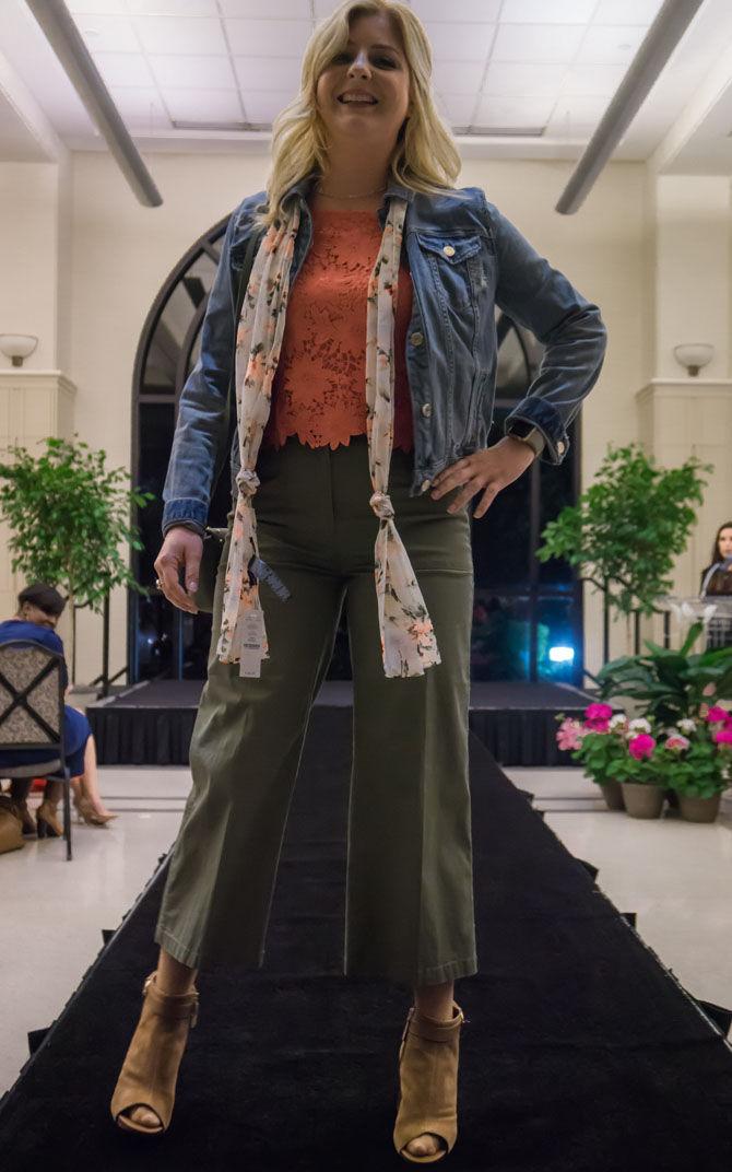 A model showcases business attire for young women in engineering during the&#160;Women Impacting Style in Engineering (WISE) event on Wednesday, March 22, 2017, in the Lod Cook Alumni Center.