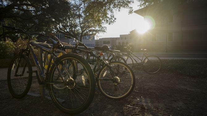 Bike usage increases on Wednesday, Feb. 1, 2017, on campus.