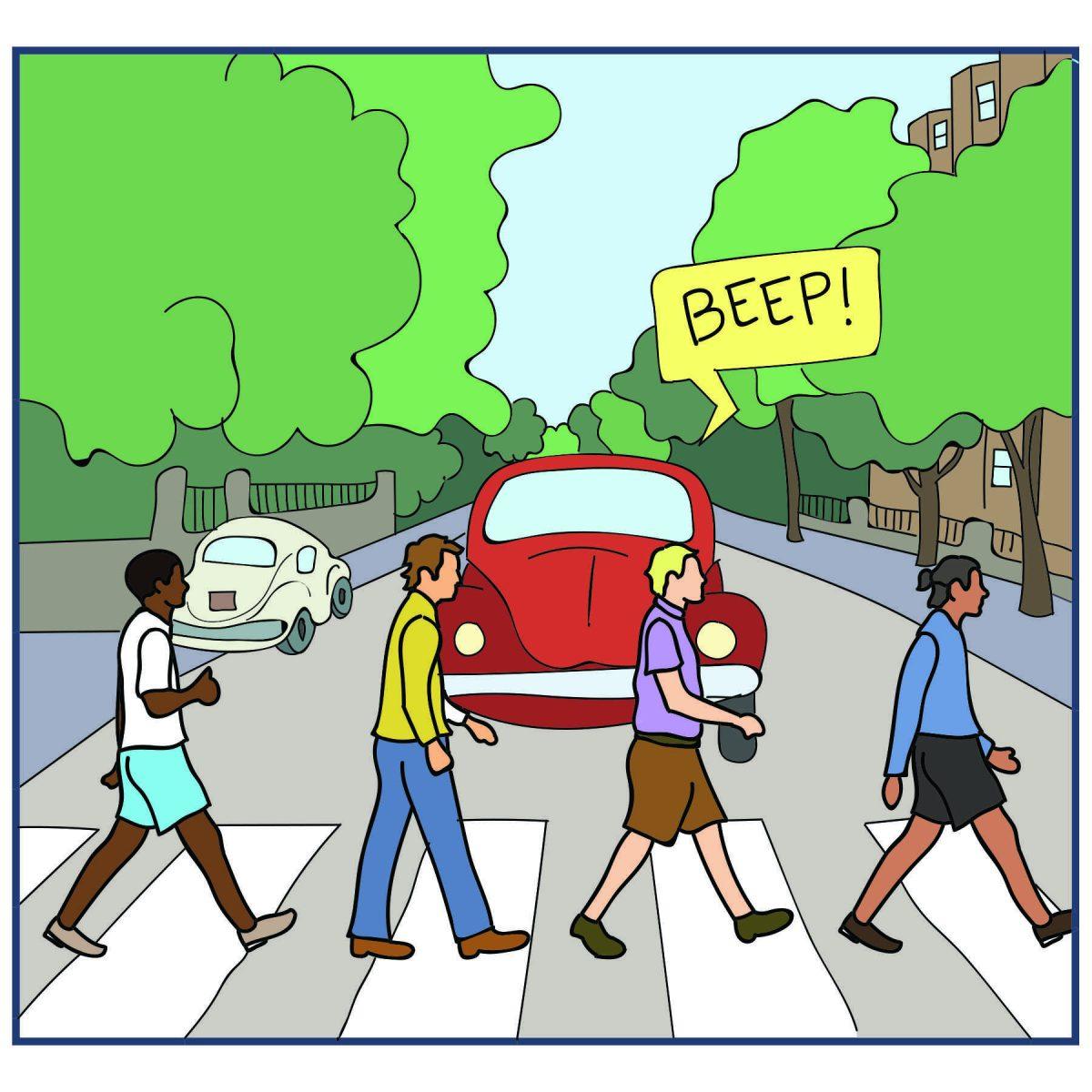 Cartoon: Pedestrian city