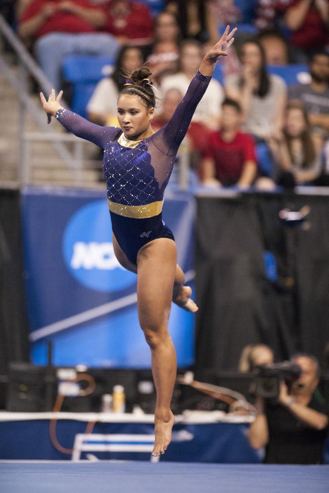 LSU uses strong start on floor to set tone and push Tigers to Super Six