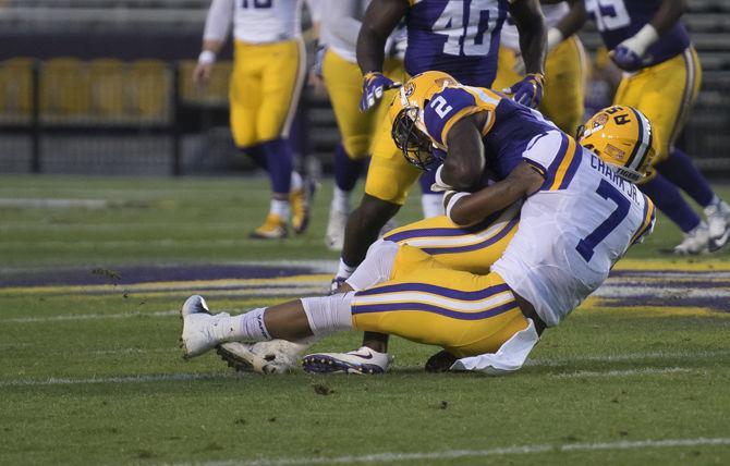 After 'getting their butts kicked all spring' Aranda's defense, young players shine in spring game