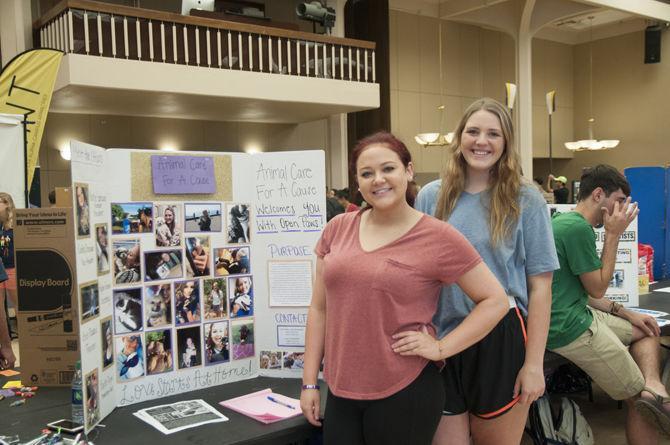 Student organizations showcase at Student Involvement Fair