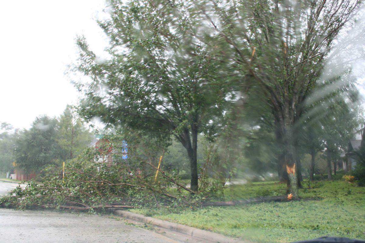 Photo from damage created by Hurricane Ike in 2008.&#160;