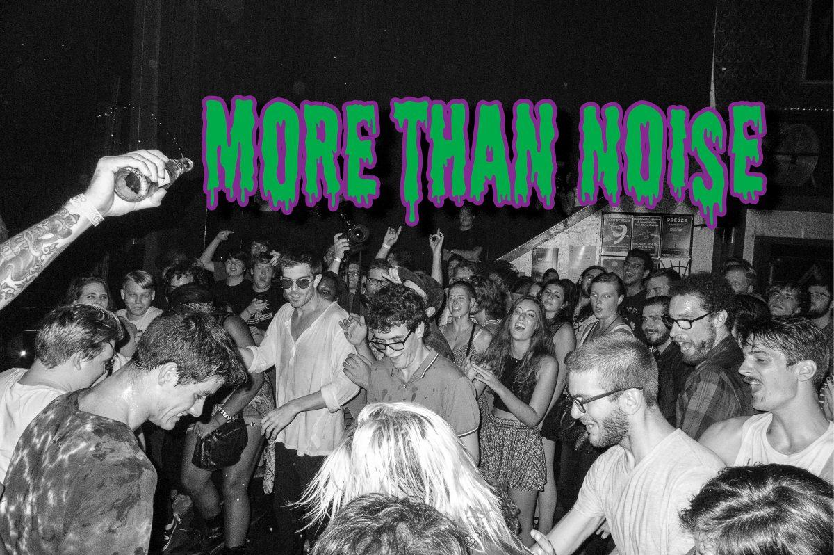 More Than Noise logo green/purple