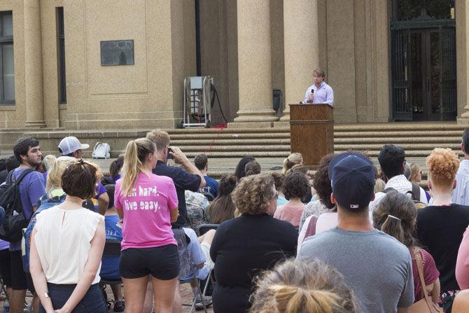 LSU SG holds rally for community to unite against hazing