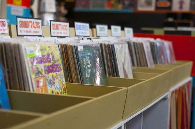 Atomic Pop Shop's wide selection of vinyl records on display on Wednesday Oct. 7, 2015, on Government St. in Baton Rouge.