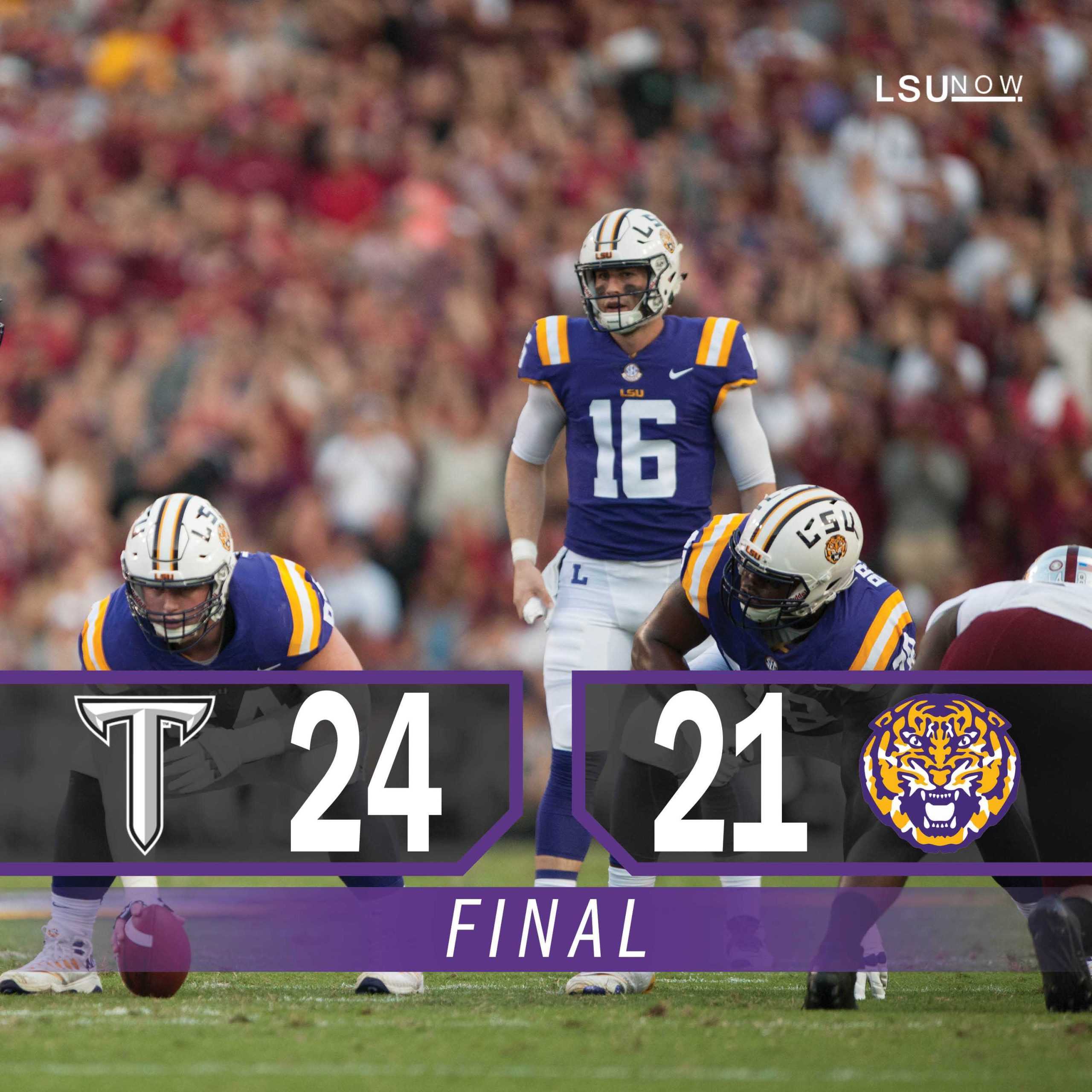 Tigers upset by Troy 24-21 in final non-conference game