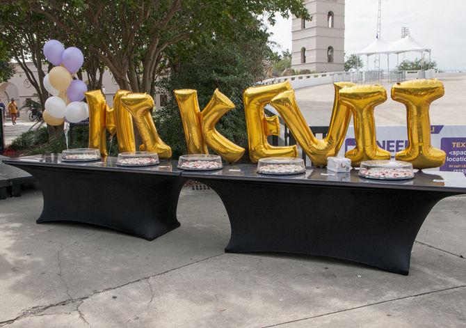 LSU celebrated Mike the Tiger's first birthday on Wednesday, Sept. 13, 2017, at the tiger habitat on LSU campus.