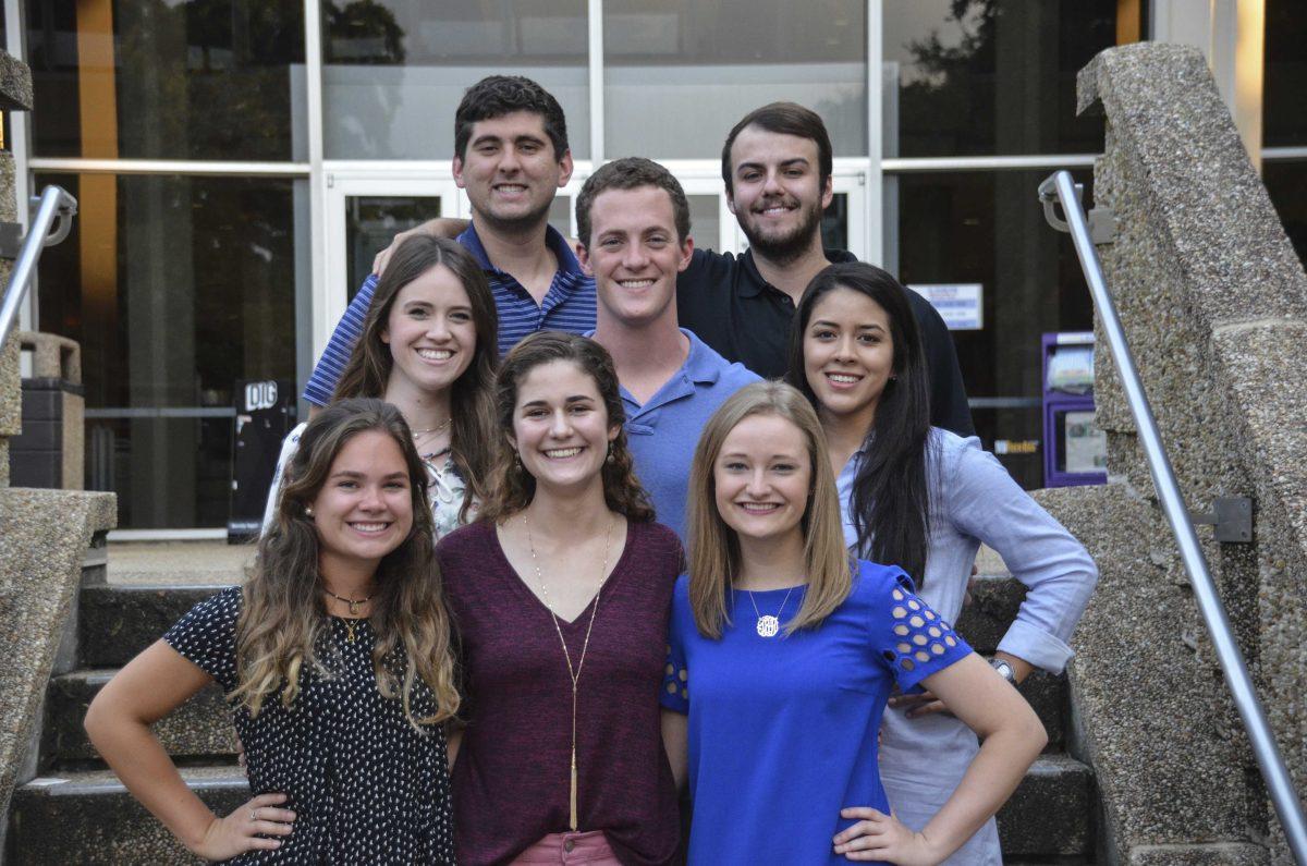 LSU Encounter officers pose in front of the Student Union on Monday, Sept. 9, 2017.