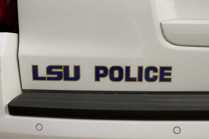 A squad car rests in the LSUPD station parking lot on Wednesday, January 11, 2016.