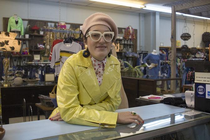 Mass communication student Mackenzie Godso works at Time Warp on Tuesday, Aug. 29, 2017, located on Government Street.