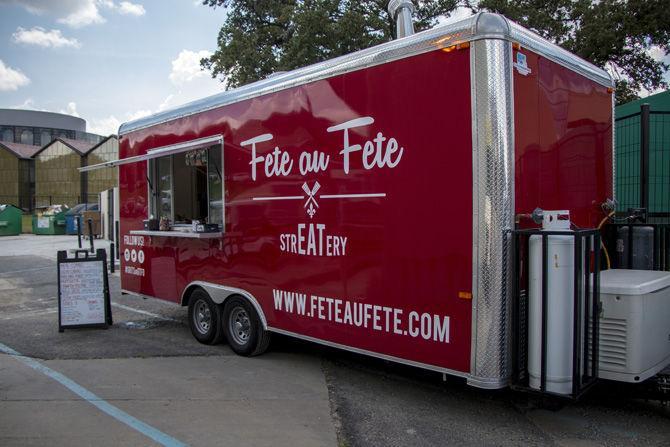 Fete au Fete Food Truck and Catering sits parked at the northeast corner of Patrick F. Taylor Hall on Tuesday, Sept. 19, 2017.