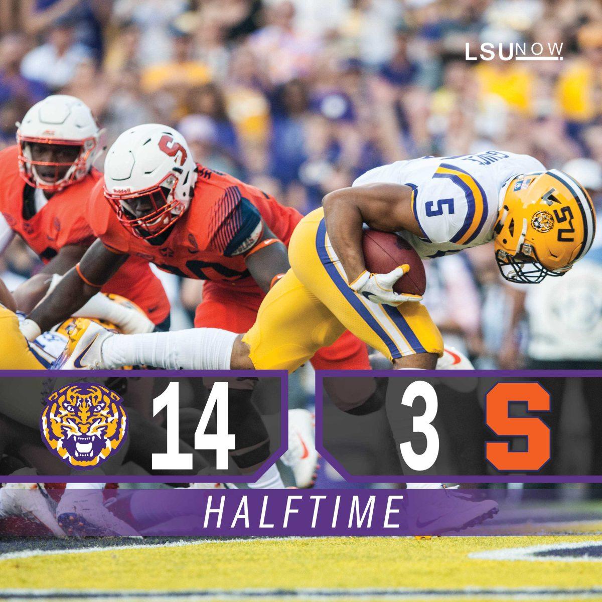 LSU vs Syracuse Halftime Social Card