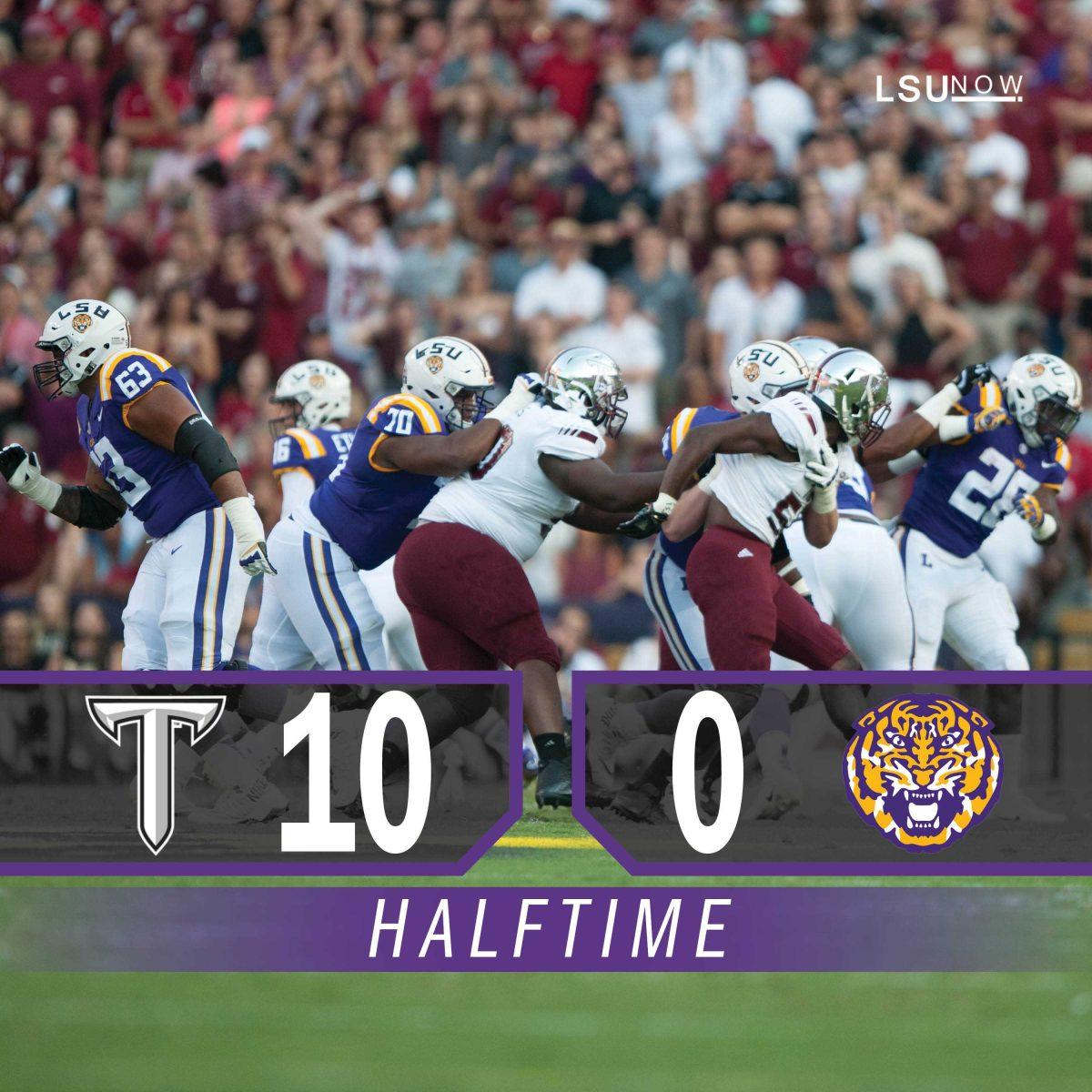 Troy vs. LSU halftime