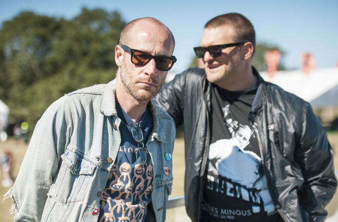 Cold War Kids prepare to go on stage on Sunday, Oct. 29, 2017, at Voodoo Fest.